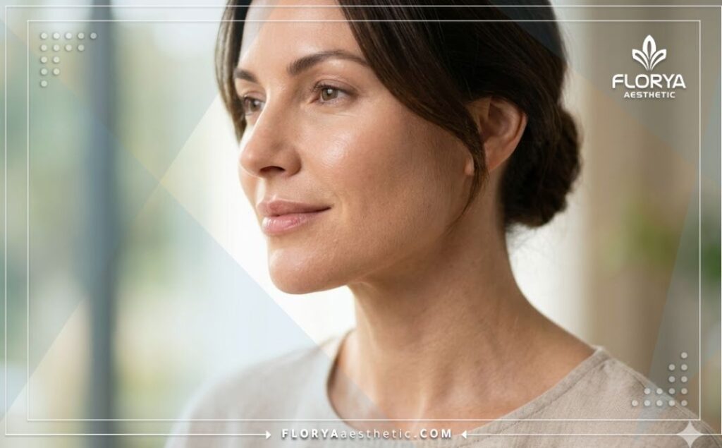 نتيجة مثالية ووجه مشدود بعد الخضوع لجلسات نحت الوجه بتقنية حديثة