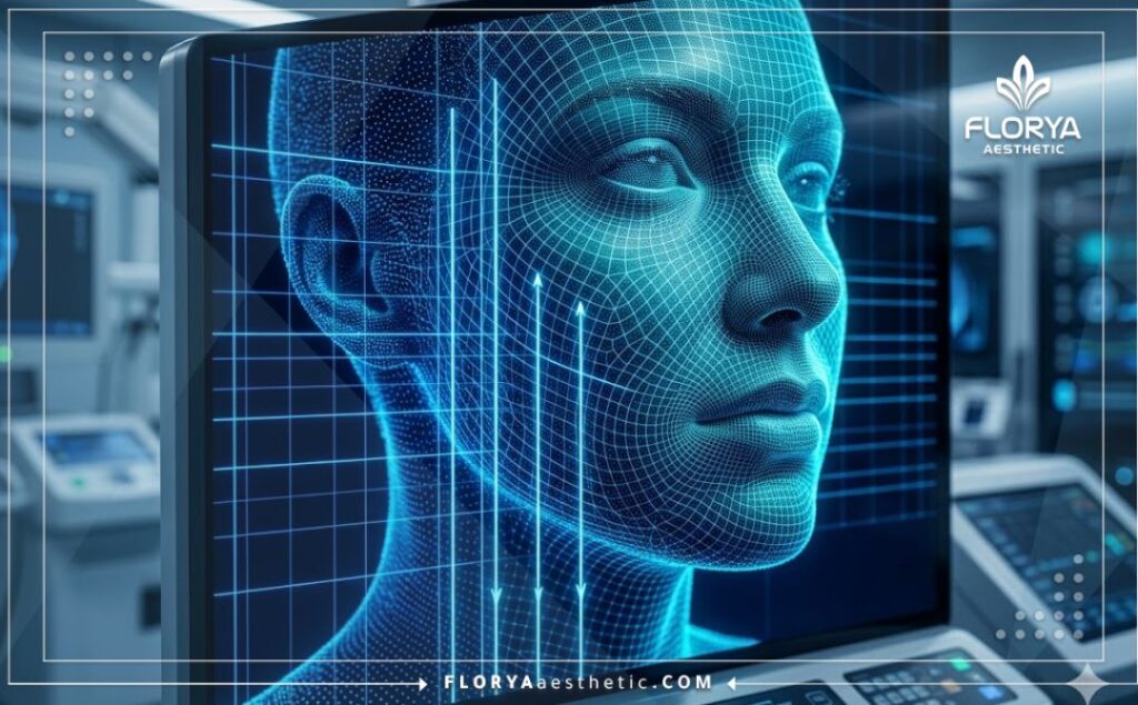 Modélisation 3D du visage pour la pose de fils tenseurs