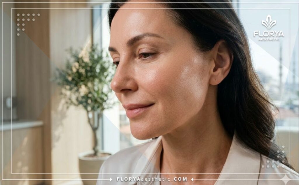 Résultat naturel et parfait après un lifting par fils