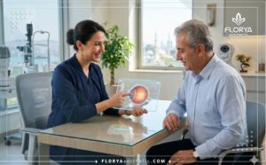 Médecin utilisant une technologie numérique avancée pour l'Implantation de Lentilles Intraoculaires en Turquie.