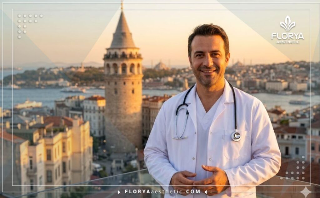 Chirurgien accueillant à Istanbul prêt pour les consultations esthétiques.
