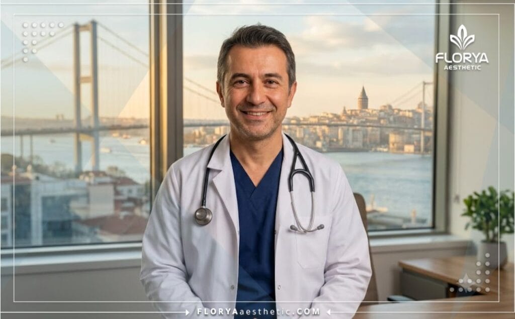 Smiling medical professional welcoming patients to Istanbul for body contouring procedures