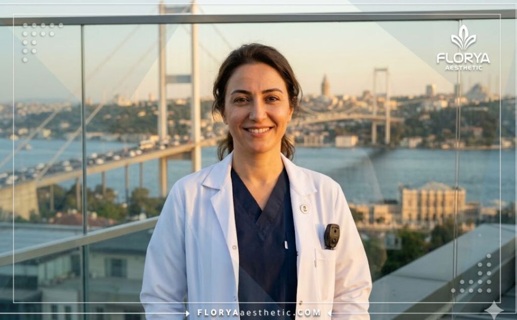 Friendly eye specialist in Istanbul with the Bosphorus Bridge in the background