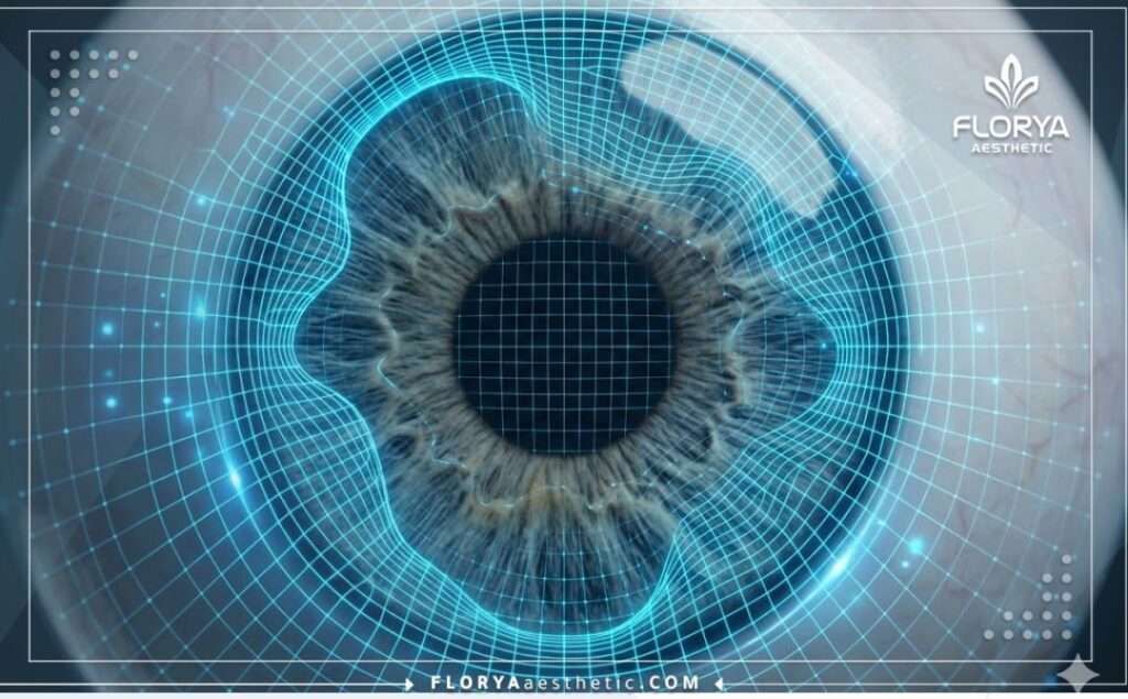 Futuristic 3D surface scan and mapping of the eye and iris anatomy