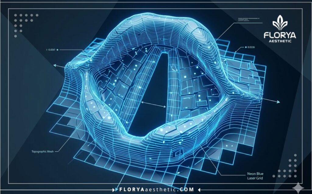 فحص رقمي ثلاثي الأبعاد دقيق لمنطقة الأحبال الصوتية والحنجرة.
