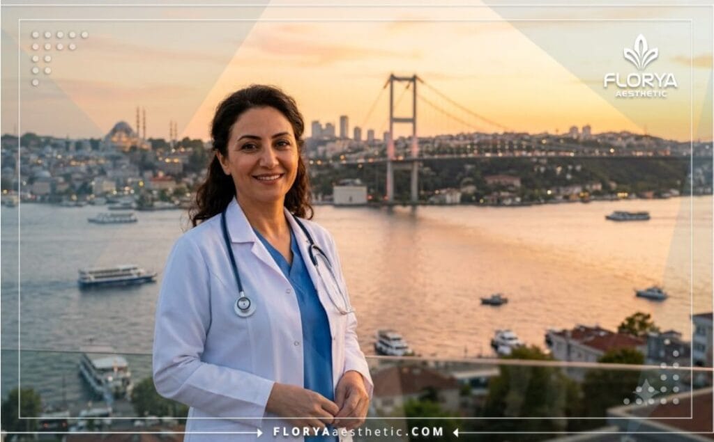 طبيب ودود يرحب بالمرضى في اسطنبول لإجراء التجميل