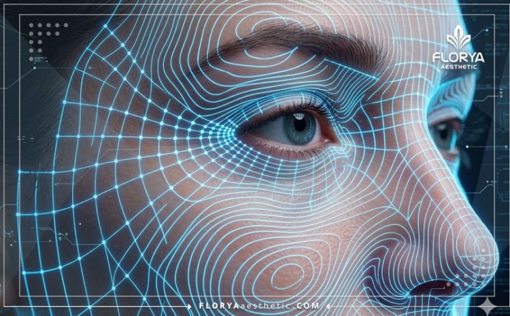 Escaneo 3D macro de alta tecnología de la zona del ojo para mayor precisión.