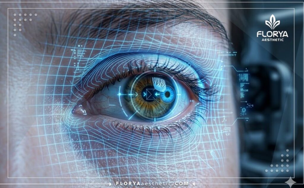 Modélisation 3D macro et scan de la surface de l'iris pour la planification oculaire