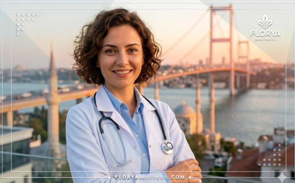 طبيب تجميل ودود يرحب بالمرضى في اسطنبول