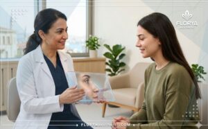 طبيب متخصص يشرح خطة تجميل الأنف المغلق في تركيا رقمياً للمريض