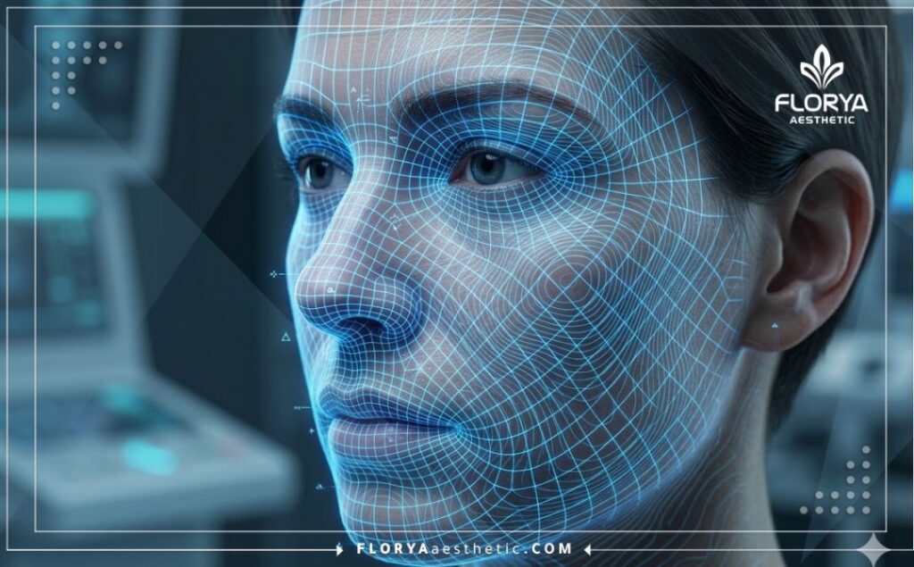 مسح ثلاثي الأبعاد عالي الدقة لملامح الوجه قبل عملية الشد الجراحي