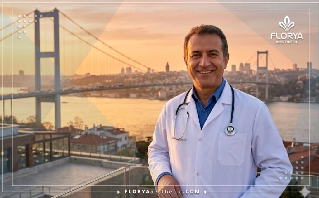Médecin esthétique accueillant près du pont du Bosphore à Istanbul