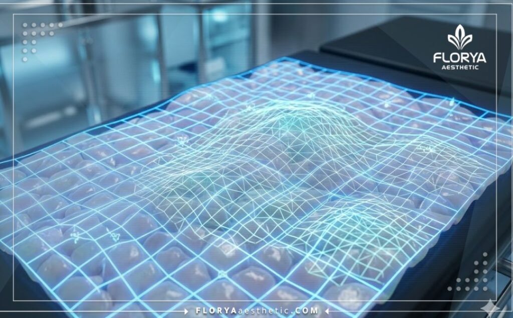 Maillage topographique 3D de haute précision pour un traitement médical au laser.