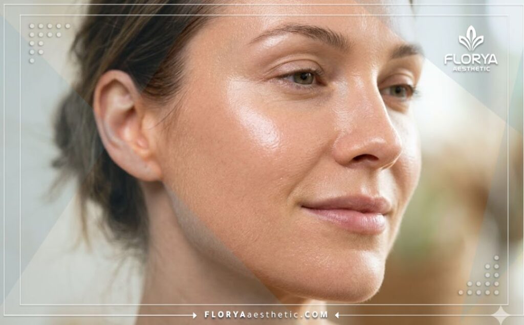 Piel facial impecable y luminosa tras el exitoso tratamiento estético