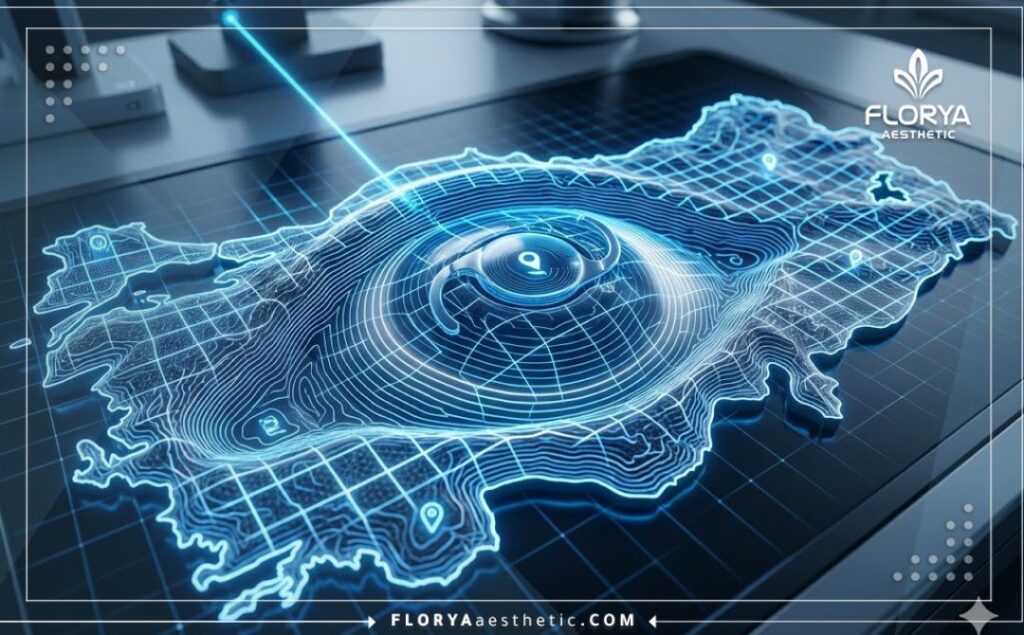 High-tech 3D macro scan of the eye showing precise anatomical details for the procedure