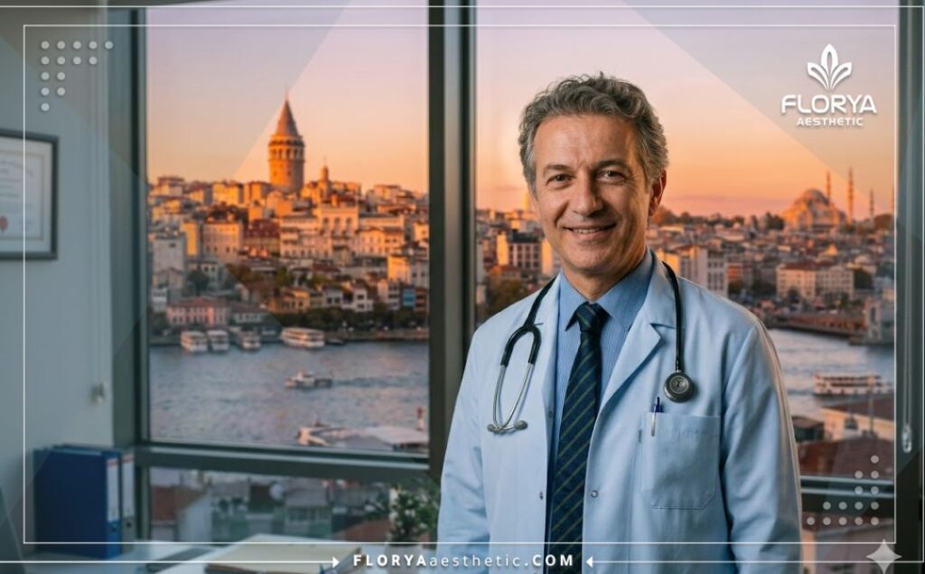 Friendly aesthetic doctor smiling in Istanbul