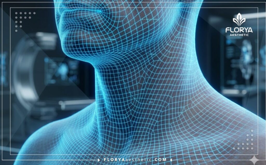 مسح ضوئي ثلاثي الأبعاد عالي التقنية لمنطقة الرقبة