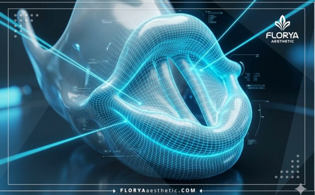 مسح رقمي ثلاثي الأبعاد دقيق لمنطقة الحنجرة والحبال الصوتية باستخدام تقنية الليزر