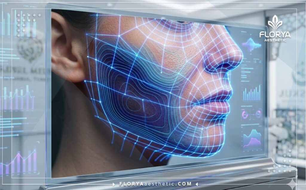 مسح ثلاثي الأبعاد لسطح البشرة يوضح دقة العلاج التجميلي لشد الجلد