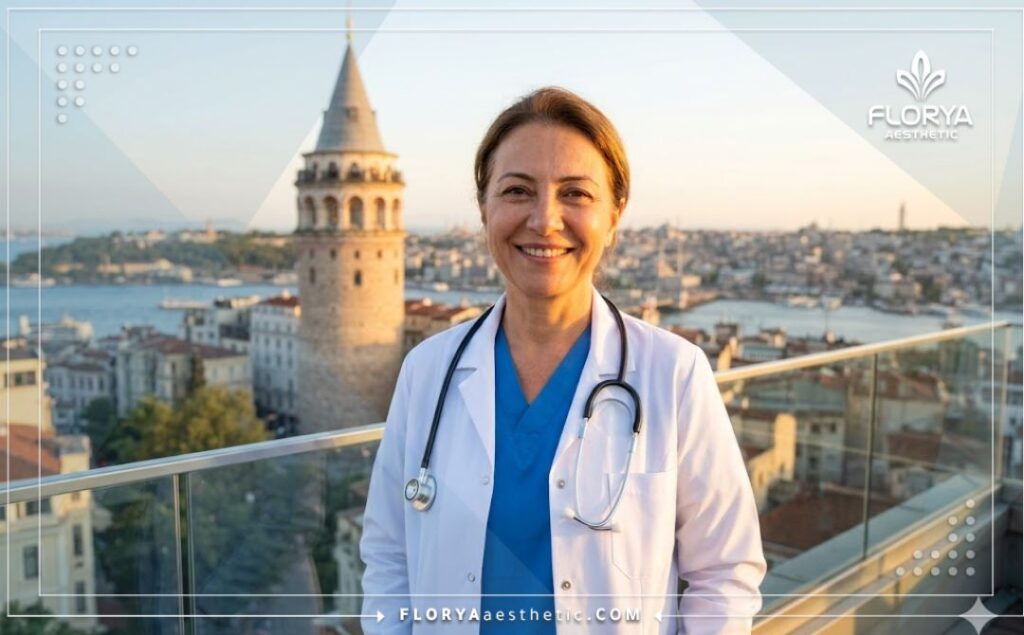 Friendly aesthetic doctor welcoming international patients to Istanbul for filler treatments