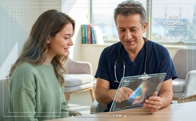 طبيب محترف يعرض خطة تجميل الأنف بالبيزو في تركيا للمريض