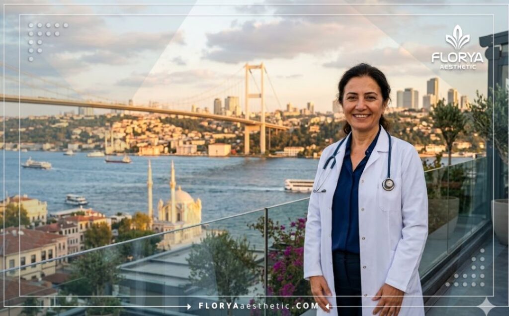 Docteur souriant accueillant un patient à Istanbul