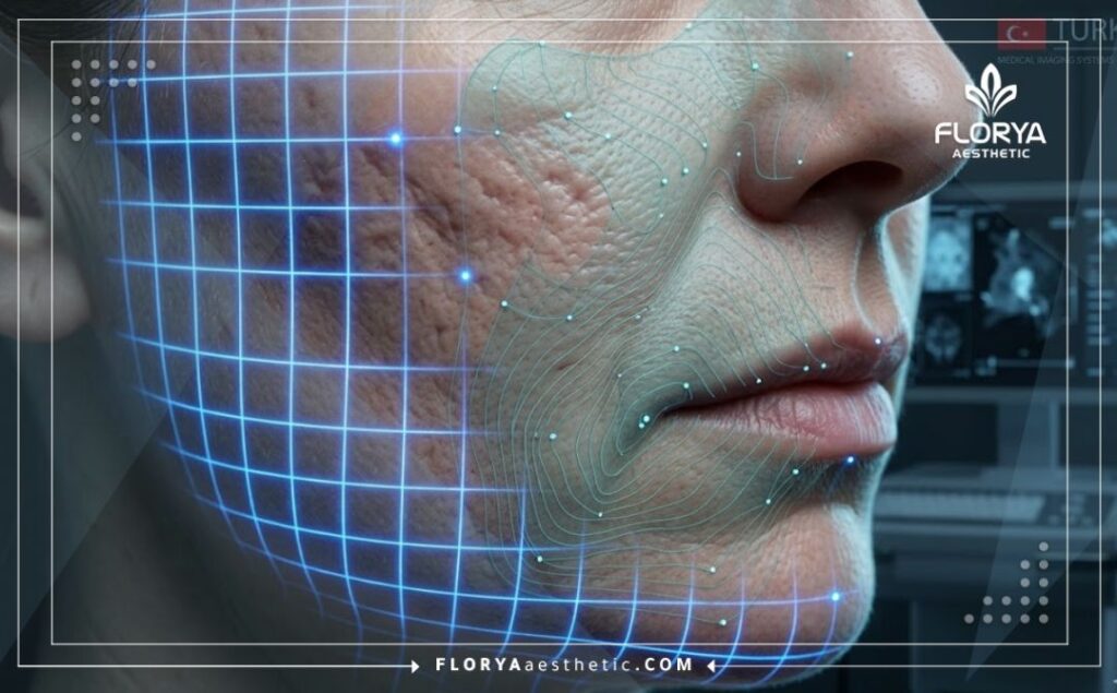 Escaneo 3D macro de la superficie facial para un tratamiento preciso