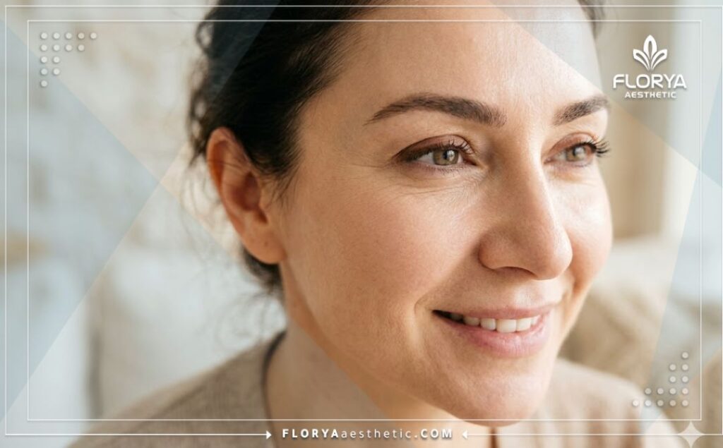 Flawless and smooth skin result after eye wrinkle treatment