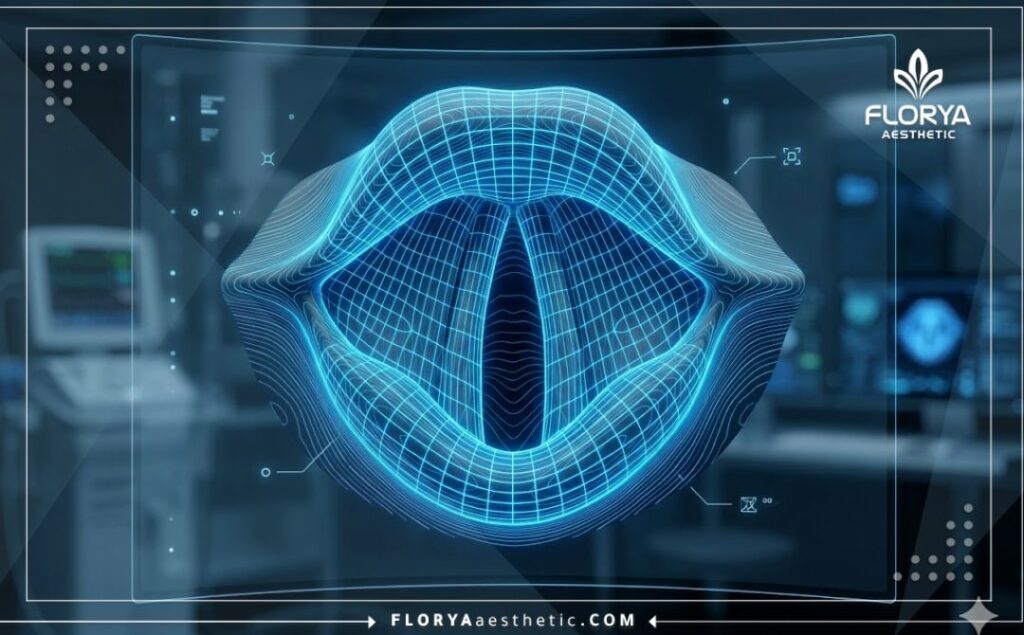 Escaneo 3D macro avanzado de la anatomía de las cuerdas vocales