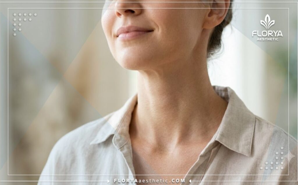 Cinematic close-up showing the flawless and healthy result of vocal recovery.
