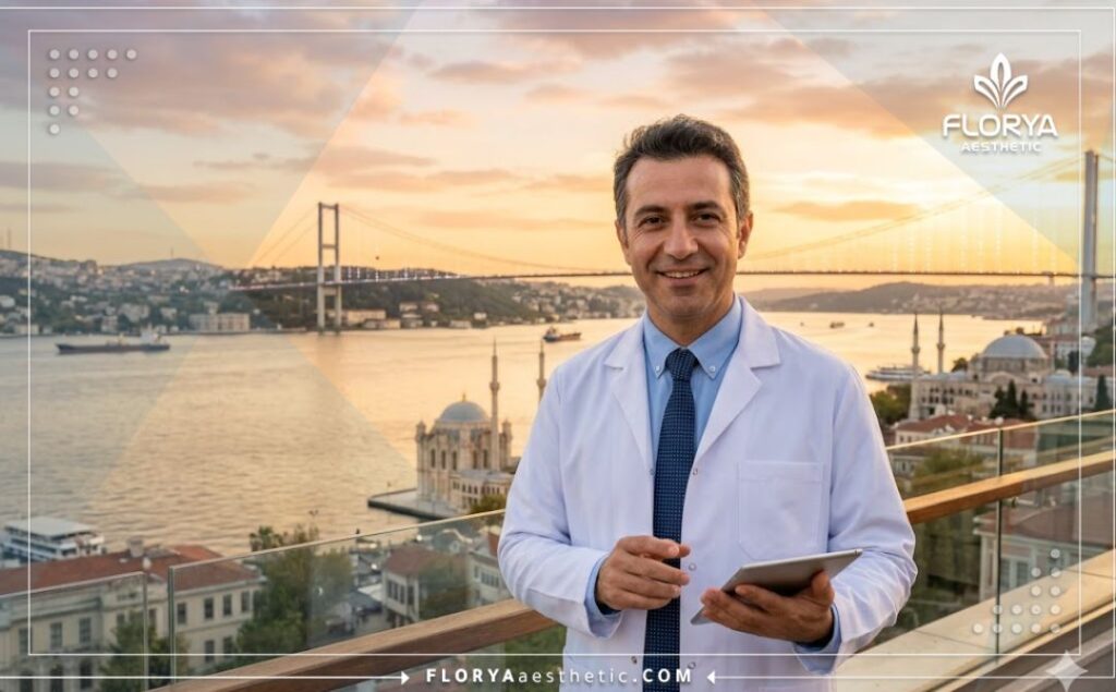 طبيب ودود يرحب بالمرضى في اسطنبول أمام مضيق البوسفور