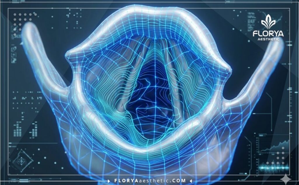 Escaneo 3D de alta tecnología de las cuerdas vocales