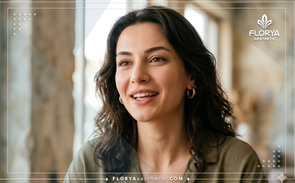 النتيجة المثالية لعملية تأنيث الصوت تظهر بابتسامة وثقة.