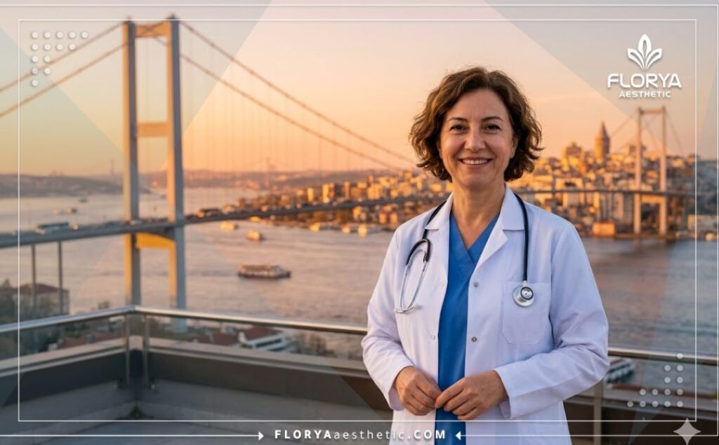 Docteur accueillant avec une vue magnifique sur Istanbul et le Bosphore