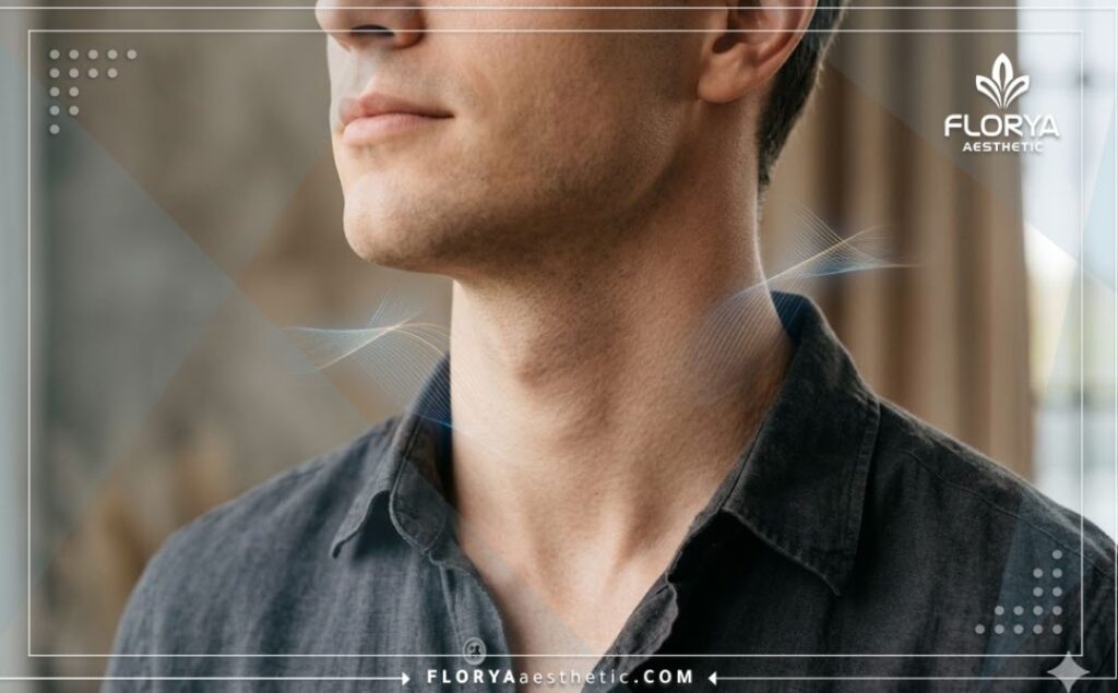 Cinematic close-up showing the flawless and natural outcome of the vocal procedure.