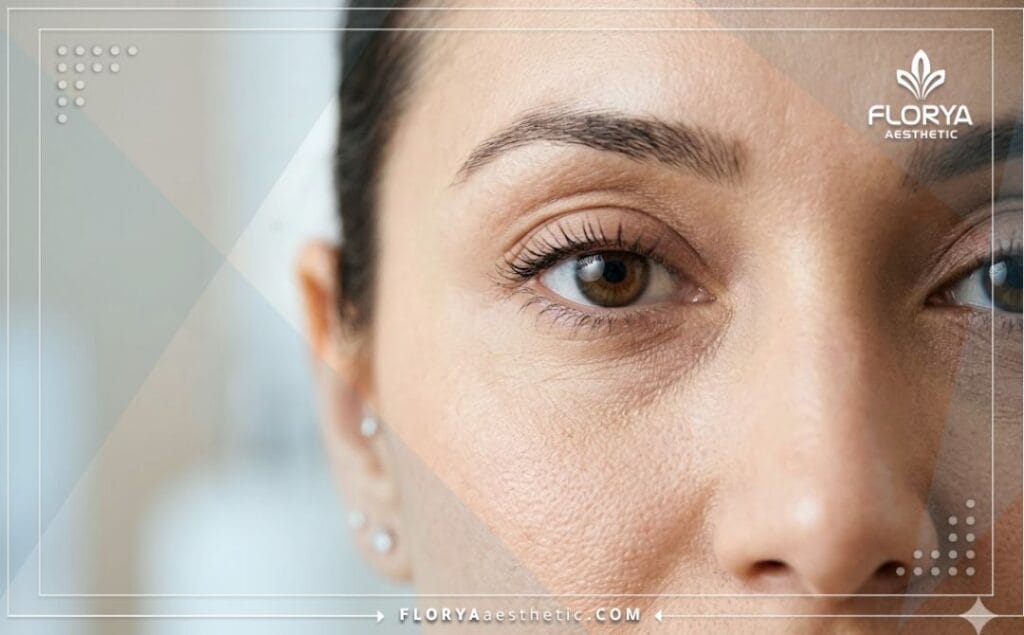 Flawless and natural perfect result of almond eyes