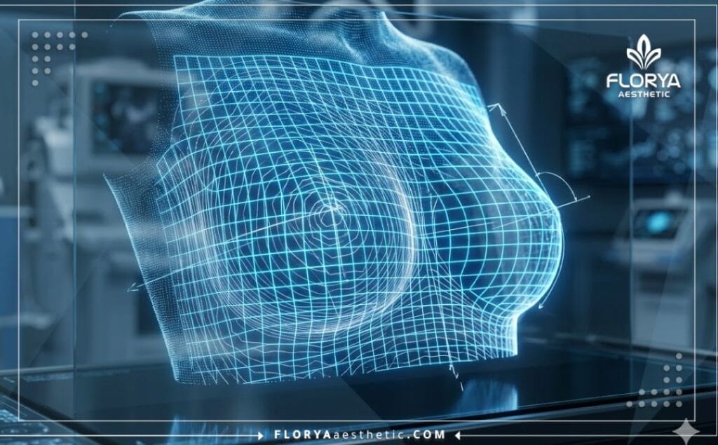 مسح رقمي ثلاثي الأبعاد يبين دقة التخطيط لمنطقة الصدر قبل العملية