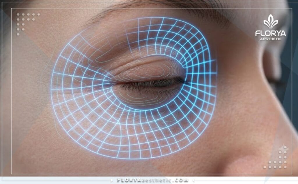 Escaneo 3D macro de alta tecnología de la región ocular para cirugía estética