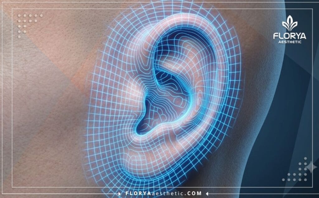 مسح رقمي ثلاثي الأبعاد لمنطقة الأذن يوضح دقة الجراحة التجميلية