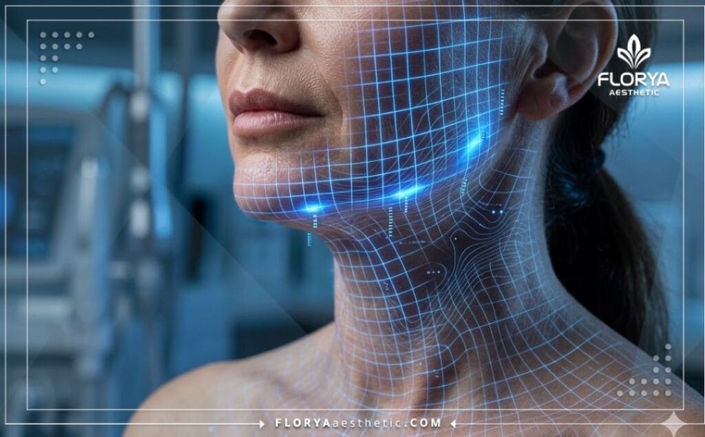 Высокотехнологичное 3D-сканирование поверхности лица для точного ультразвукового воздействия