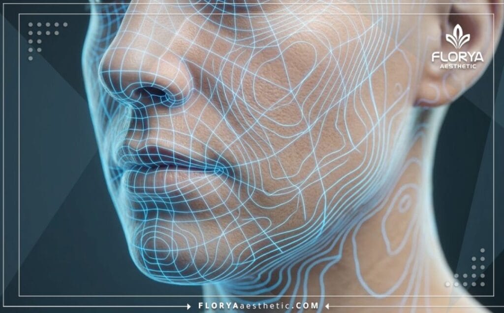 Высокотехнологичное цифровое 3D-сканирование поверхности кожи лица для анализа текстуры