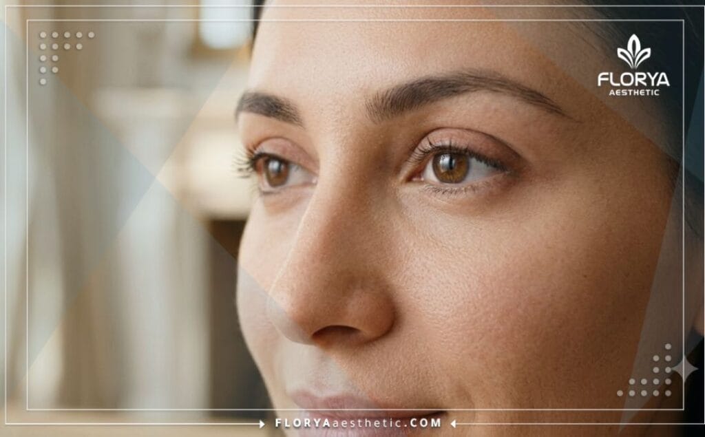 نتائج طبيعية ومثالية لمنطقة حول العين بعد إجراء جراحة تجميلية ناجحة