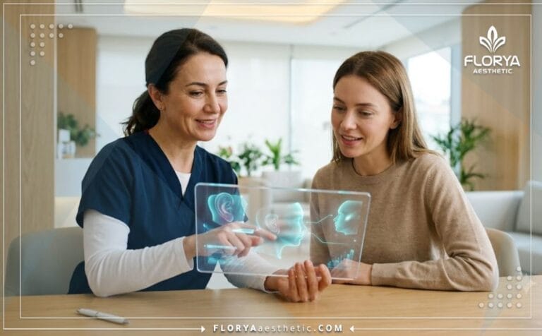 Médecin professionnel élaborant un plan de traitement avec le Meilleur chirurgien pour l'otoplastie en Turquie