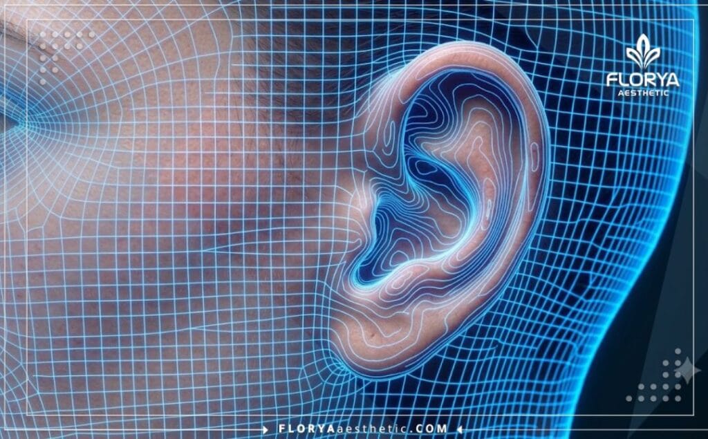 Высокотехнологичное 3D-сканирование анатомии уха для точного хирургического планирования.