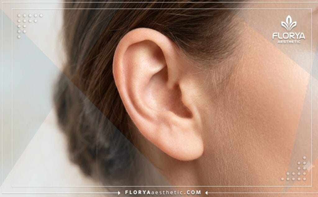 Close-up of flawless aesthetic outcome showing perfect ear symmetry and natural skin texture.