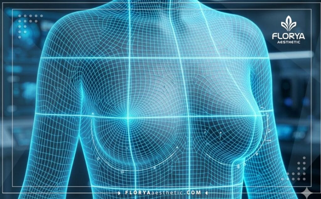 Modélisation numérique 3D haute précision de l'anatomie de la poitrine.