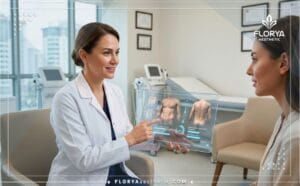 طبيب محترف يشرح خطة العلاج مع أفضل دكتور شفط دهون البطن والظهر في تركيا باستخدام تقنية رقمية