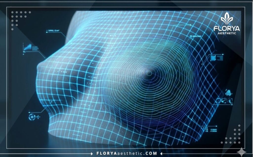 Escaneo digital 3D de alta tecnología de la zona del pecho