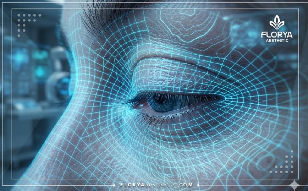 Macro 3D surface scan of the eye corners and eyelids for precise aesthetic planning