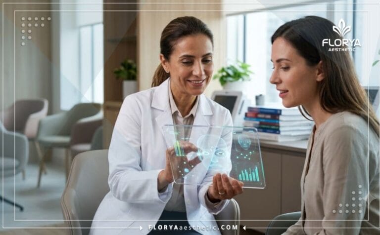 طبيب محترف يشرح خطة العلاج في أرخص عيادة لجراحة الجفون في تركيا للمريض